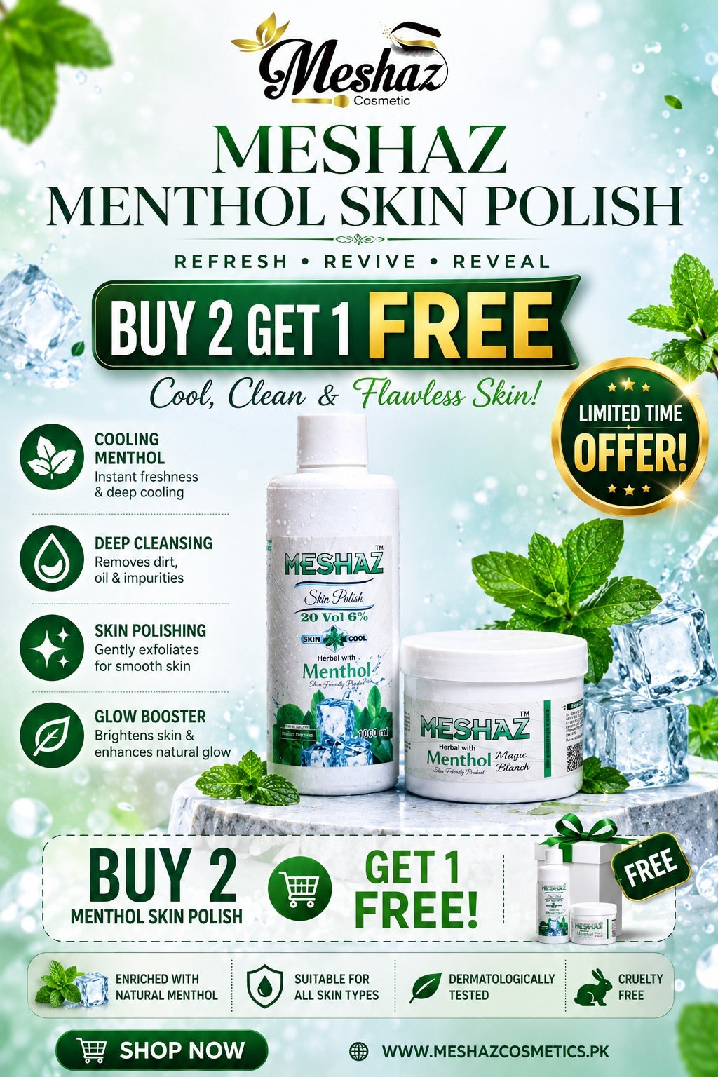Pakistan’s Best Menthol Skin Polisher – Refresh, Brighten & Revitalize Your Skin