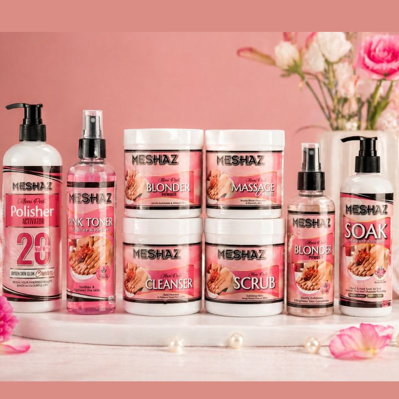Meshaz Mani Pedi Kit | Complete Professional Hand & Foot Care Large