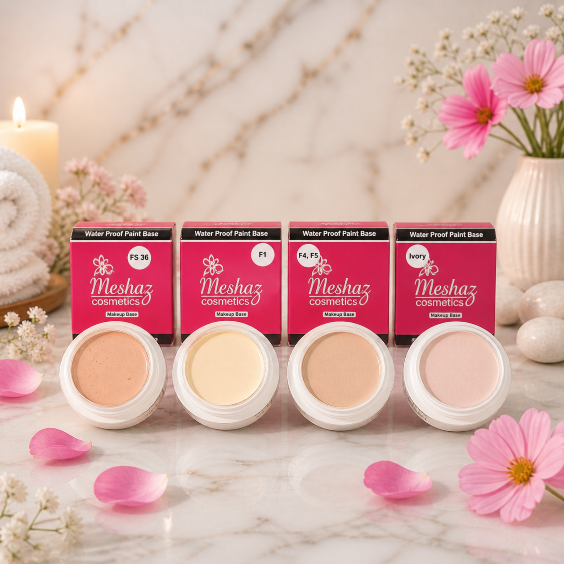Meshaz Cosmetics Waterproof Paint Base Makeup